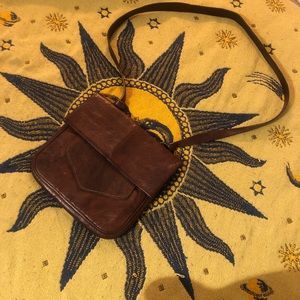 Vintage Leather Satchel Purse